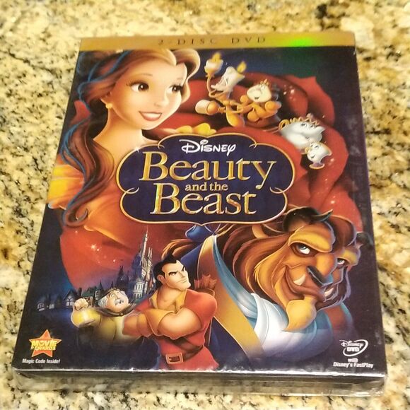 Beauty and the Beast 2010 2-DVD Set Slipcover Sealed Disney Kids Animation Movie - Picture 1 of 11
